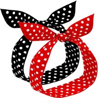 PESENAR 2 Restoring Ancient Ways With A Round Nod Girl Lady Head Scarf Wire Headband Retro 50 S Printed Christmas Hair Band