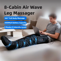 Upgraded 8-Chamber Airbag Leg Massager Extended Air Pressure pants Airbag Kneading Massager Thigh and Foot Massager.