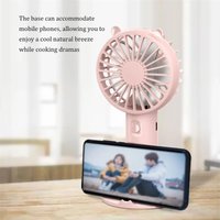 Portable Handheld Fan Small Cooling Fan USB Rechargeable Eyelash Eyelash Mute Cooler Handheld Fan USB Rechargeable Desk