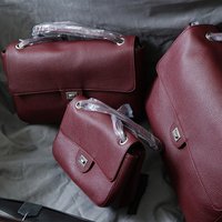 Women's Large Capacity Leather Shoulder Bag Fashionable Casual Commuting Flip Bag Single Shoulder Crossbody Bag
