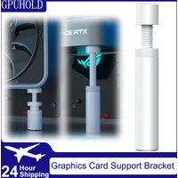 GPUHOLD White Graphics Card GPU Support Bracket Video Card Sag Holder Bracket GPU Holder Anti Sag Stand Aluminum Holder 27-120mm