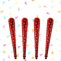 20Pcs Party Cheering Sticks Inflatable Noise Makers with Jingle Bell Ideal for Concerts Football Games Festivals