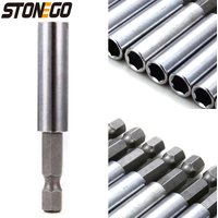 STONEGO 1PC/10PCS 60mm Magnetic Screwdriver Extension Bit Tips Holder 1/4in Hexagon Shank Set Drill Bit Adapter