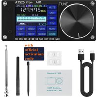 HAMGEEK ATS25 Pro+ Supports Bluetooth Wifi AIR band FM SW SSB MW LW AIR SDR Receiver Aviation Band Receiver firmware 4.2 SI5351