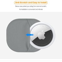 elastic lycra fabric locator sleeve backed with 3m adhesive for airtag locator organizer bag tracker protective sleeve