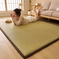 Summer Ice cooling floor spread sleeping mat artifact floor mattress household bedroom 1.5cm thick floor mat crawling tatami pad
