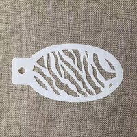 5.3*3inch Tiger Printed Face Body Paint Stencils for Painting Scrapbook Coloring Embossing Album Decorative Template