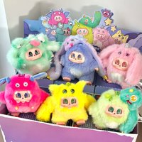 Original POP JOY Monster Cupa Twin Cosmic Series Vinyl Plush Blind Box Figures Desktop Ornament Toy Mystery Box Collectible Gift