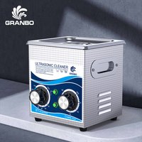 Granbosonic 1L 60W/120W ultradźwiękowa maszyna czyszcząca ze stali nierdzewnej z podgrzewaczem zegar biżuteria okulary dla domu