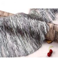 10M/Lot W15cm Colorful Gold Wire Tassels Encrypted Gold Silver Wire Tassels Lace Festive Stage Decoration Tassel Fringe Purl