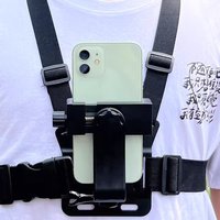 Phone Chest Mount Harness Holder Adjustable Chest Mount Strap Harness Chesty Body Mount for iPhone Samsung GoPro DJI Osmo