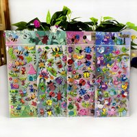 4 Sheets/Set Cartoon Insect Bee Ladybug Sticker for Journaling Scrapbooking Cute Stationery Gift for Children Students