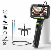 5 Inch IPS Screen 2-Way Articulating Endoscope 360° 180° 3.9MM Lens Two Way Steering Camera Slide Rod Rotation Camera Borescope