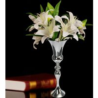 Silver Metal Flower Vases 74cm Wedding Vases Centerpieces for Tables Flower Stand for Party,Birthday Flowers Vase