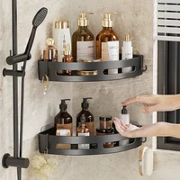 2pcs Bathroom Shampoo Holder, Shower Caddy Shelves, Storage Shelf Towel, Holder Shelves For Bathroom,No punching required