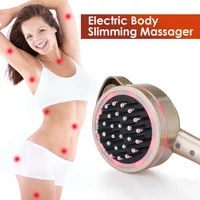 Electric Meridian Brush Body Slimming Massager Scraping Anti Cellulite Fat Burner Micro Current Guasha Lymphatic Drainage