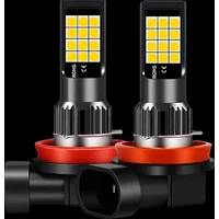 2Pcs H11 Car LED Bulb H8 9006 HB4 881 H27 High Quality 3030 Auto Front Fog Lamp Anti Fog Light Foglamps 6000K White 3000K Yellow