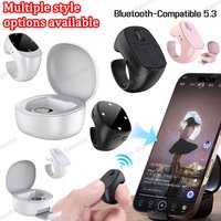 New Fingertip Remote Scrolling Ring Wireless Remote Control Camera Shutter Selfie Video Bluetooth 5.0 With Phone Stand smartring