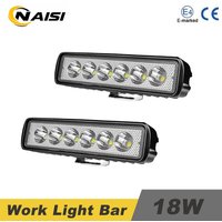 Off-Road Motorcycle LED Light Bar Focus Beams 6LEDS 12V 24V Universal Waterproof Kit for Jeep Wrangler Truck Tractors SUV 4x4
