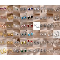2026 New Original 925 Sterling Silver Earrings Fit Women Piercing Hoop Love Heart Earings Rose Gold Wedding Gift Luxury Jewelry