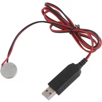 USB to 3V CR2032 Dummy Battery Charging Cable Repalce CR2032 3V Battery for CR2032 Button Coin Cell Powered Devices
