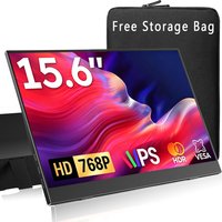 15.6 Inch Portable Monitors 72%sRGB 1366*768P HD IPS 16:9 1000:1 250Nits With Type-C Mini HDMI For Phone Laptop TV PS4/5 XBox