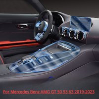 For Mercedes Benz AMG GT 50 53 63 2019-2023 Car Interior Center console Transparent TPU Protective film Anti-scratch Accessories