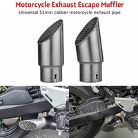 Universal 51mm Motorcycle Exhaust Tail Tip Stainless Exhaust System Escape Muffler For Z900 Speed 400 Scrambler 400X Street Bike
