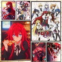 Anime High School DxD Poster Versatile HD Waterproof Wall Art Self-Adhesive Decor for Any Space Ideal Gift