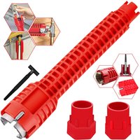 New 8 In 1 Multi Purpose Faucet and Sink Installer Wrench Anti-Slip Handle Double Head Wrench Tool Extra-long design Wrench Tool
