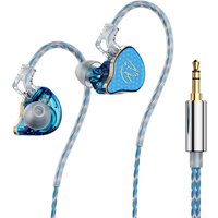 Przewodowe słuchawki do iPoda, hybrydowe słuchawki douszne 1DD 1BA HIFI z głębokimi basami, kabel 3,5 mm, możliwość odłączenia kabla, słuchawki z izolacją od hałasu.