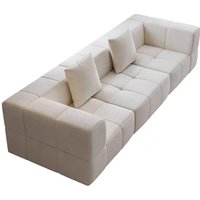 High-end Light Luxury Double Sofa One-piece Molding Boneless Compression Roll Package Small Apartment Fabric Sofa