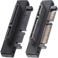 SATA 7+15 22Pin Male To Female 90 Degree Right Angled Adapter Card SFF-8482 Connector Converter for SATA HDD SSD Hard Drive