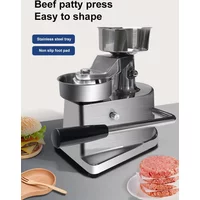 100mm 130mm 150mm Meat Press Forming Machine Hamburger Patty Maker Manual Burger Making Machine For Bussiness