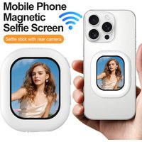 Magnetic Selfie Monitor Screen Mini Wireless Phone Rear Camera Selfie For Vlog Livestream Video Recording Phone Screen Projector