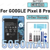 AliExpress EOBATACC 100% New Zero Cycle GUKD8 Battery For GOOGLE Pixel 8 Pro Phone Replacement Bateria +Free Tools