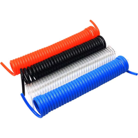 8x5mm High-Pressure PU Spring Coiled Air Hose Flexible Spiral Tube for Air Compressor/Pump Dust Blow Gun Automotive Repair