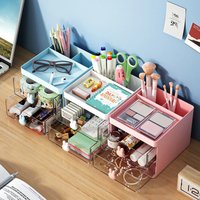 Small desktop organizer with drawers,office desktop storage box,cosmetics storage box,business card/pen/pencil/phone/stationery