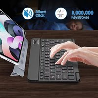 Bluetooth Keyboard for iPad 10th Gen Pro Air Mini Rechargeable Wireless Keyboard for Samsung Xiaomi Android Tablets Phones
