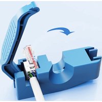 Tool-Free RJ45 Connector Field Termination Plug RJ45 Tool Less Gold Plated Modular Plug Ethernet Reusable Termination Plugs