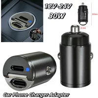 USB Car Charger Quick Charge Port Fast Charging Phone Adapter Car Adapter Socket Cigarettes Lighters Charger