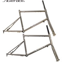 SILVEROCK STEAM Bicycle Chrome Frame Carbon Fork 20in 451 406 for Adults Disc Caliper U Brake Urban Motorbike Frame 1 1/8