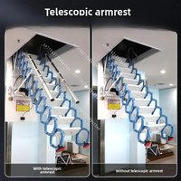 room invisible folding attic special electric remote control stairs Attic telescopic stair