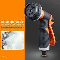 Multifunctional Garden Hose Spray Nozzle 8 Patterns Watering Sprayer High Pressure Car Washing Pet Showering Handheld Nozzles