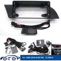 12.3 Inch Car Radio Fascias For 2009 - 2016 Audi A4 A4L A5 B8 LHD Android Stereo Frame Panel With Cable canbus Decoding