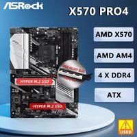 ASROCK X570 Motherboard X570 PRO4 Socket AM4 DDR4 128GB supports 5700 5900 5600 3400 4300 2600 3800 cpu ATX M.2