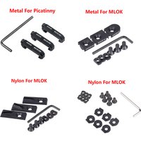 Arson Machine 3pcs/Set Wire Guide System Cable Management Rail Cover Picatinny MLOK Rail Handguard Wire Guide Tail Fixed Clip