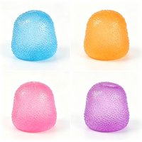 Textured Squishy Stress Ball, Soft TPR Squeeze Fidget Toy, Multi-Color Sensory Toy for Stress Relief