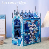 MU Frozen Bookend 3D Metal Puzzle DIY Assembly Kit, Brain Teaser, Office Decor, Birthday Christmas Halloween Gift, Collectible