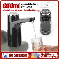 4W Outdoor-Wasserflaschenpumpe 600ml Ein-Tasten-Schalter Tragbarer Wasserspender Kabellose Wasserpumpe Camping-Zubehör Wassertank